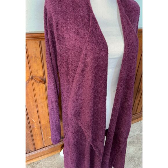 Barefoot Dreams Cozychic Lite Womens Open Front Island Wrap Cardigan L/XL - Picture 2 of 8